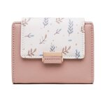 Portefeuille femme - xjydncg - cuir pu - porte monnaie femme - petit - asd03 - rose