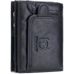 Portefeuille homme cuir bullcaptain porte monnaie homme - mode - 12. 5x3. 5x9. 5cm - noir01