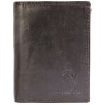 Porte - monnaie homme - tim - cuir v�ritable vachette - format vertical compact - 8 fentes cartes