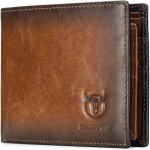 Portefeuille homme cuir - porte monnaie homme - mode - 12x1. 5x10cm - marron