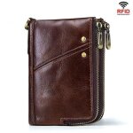Portefeuille homme cuir veritable blocage rfid porte monnaie fermeture eclair 16 emplacements cartes ... Portefeuille homme cuir veritable blocage rfid porte monnaie fermeture eclair 16 emplacements cartes ...