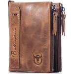 Portefeuille homme cuir xjydncg porte monnaie homme vintage - marron clair