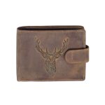 Portefeuille imprim� cerf cuir vintage patte italien homme en cuir protection rfid - id�e cadeau f�te ...
