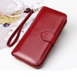 Portefeuille porte monnaie femme vin rouge