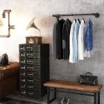 Portemanteau mural - marque - barres de suspension pour vêtements - petit espace - grande capacité portante ... Portemanteau mural - marque - barres de suspension pour vêtements - petit espace - grande capacité portante ...