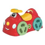 Porteur chicco all around eco rouge - 2 roues libres - coffre de rangement - klaxon - plastique recycl ...