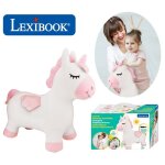 Porteur - lexibook - licorne sauteuse gonflable en peluche - housse amovible - pour enfant  partir de ...