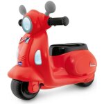 Porteur scooter vespa primavera - rouge - sons et lumires - chicco