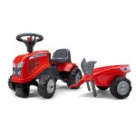 Porteur tracteur massey ferguson avec remorque - falk - pour enfants d�s 12 mois - 60% plastique recycl� ...