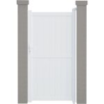 Portillon aluminium lola - 101. 2 x 180. 9 cm - blanc