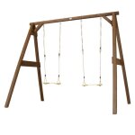 Portique balançoire et buts - axi - sportsfun marron - bois - enfant - balançoires Portique balançoire et buts - axi - sportsfun marron - bois - enfant - balançoires