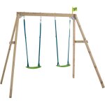 Portique en bois balanoire forest 2 balanoires