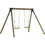Portique bois eden - avec 2 balanoires.