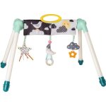 Portique dveil pour bb - taf toys - mini lune - pliable - 3 jouets amovibles - multicolore
