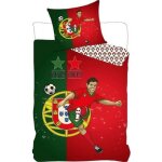 Portugal foot - football - housse de couette - parure de lit 140x200 cm + taie - 2 etoiles - champion ...