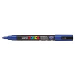 Marqueur posca - pointe conique fine - bleu fonc - peinture  base deau
