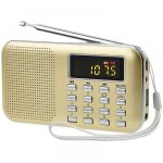 Poste radio portable radio fm am piles et secteur mp3 enceinte support tf card / usb torch convient (dor�) ...