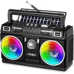 Poste radio portable j - 750 am / fm radio portable rechargeable avec panneau solaire excellente r�ception ...