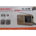 Poste radio portable - non spcifi - 9 band fmtv / am / sw1 - sw7 - couleur marron - antenne 34 cm - ...
