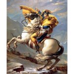Poster affiche bonaparte franchissant le grand saint bernard napoleon france(42x52cmb)