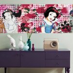 Poster g�ant - disney - blanche neige - h 73 x l 202 cm - multicolore - d�coration murale