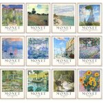 Poster monet - suteo - n�nuphars - 254x203 cm - sans cadre - paysage - rectangulaire - vintage - papier ...
