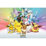 Poster - pokemon - eevee - multicolore - d�coration murale - rectangulaire
