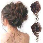Postiche chignon avec pince bouclée chouchous chignon désordonné postiche chignon pour femme 1pc(marron ... Postiche chignon avec pince bouclée chouchous chignon désordonné postiche chignon pour femme 1pc(marron ...