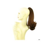 Postiche queue de cheval 40cm ch�tain fonc� - adulte - femme - ch�tain