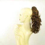 Postiche queue de cheval blond fonc� 40cm - id�al pour changer de coupe - adulte - femme