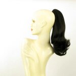 Postiche queue de cheval noir 40cm - adulte - femme