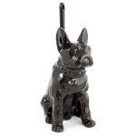 Pot � balai brosse wc chien noir