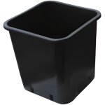 Pot carr� plastique noir 30. 5x30. 5x30. 5cm 18l