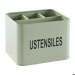 Pot � couverts m�tal kitchen - utility - vert 18x15cm