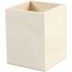 Pot � crayons hexagonal en bois clair. r�f 577750