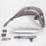 Pot d chappement giannelli pour moto yamaha 125 dtr 1989 - 1992 54026 / 54027