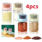 Pot � �pices - verre - 5x9 cm - couleurs vari�es - design contemporain - multifonctionnel