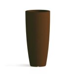 Pot de fleurs - agave - marron - hauteur 90cm -  40cm - rsine cologique et recyclable