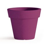 Pot de fleurs - begonia - rond - violet - 40l - h45 - � 50cm