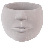 Pot de fleurs - clayre & eef - gris pierre - 17x15x10 cm - design intemporel - intrieur / extrieur ...