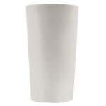 Pot de fleurs conique gris clair 30cm h52cm - pot de fleurs haut en plastique recycl - design italien ...