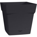 Pot de fleurs - eda plastiques - toscane - 10 l - anthracite