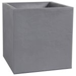 Pot de fleurs - eda plastiques - volcania - carr - 35l - galet
