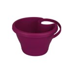 Pot de fleurs - elho - corsica - 24 cm - cerise - design fonctionnel pour gouttire