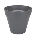 Pot de fleur elho plastique rond loft urban gris anthracite Ø 50 cm 48 l Pot de fleur elho plastique rond loft urban gris anthracite Ø 50 cm 48 l