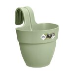 Pot de fleurs elho - vibia campana easy hanger small - vert pistache - balcon extérieur Pot de fleurs elho - vibia campana easy hanger small - vert pistache - balcon extérieur