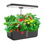 Pot de fleur hydroponique 2 modes de culture 12 trous 3 modes d�clairage hauteur r�glable r�servoir deau ...