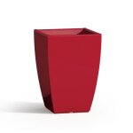 Pot de fleurs - parodia - carr� rouge - h50 - 33x33 cm - plastique - 32 l