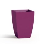 Pot de fleurs parodia en r�sine carr� violet h50 33x33 cm - plastique - 32 l