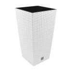Pot de fleur - rato square - blanc - 40 cm - 92l - plastique